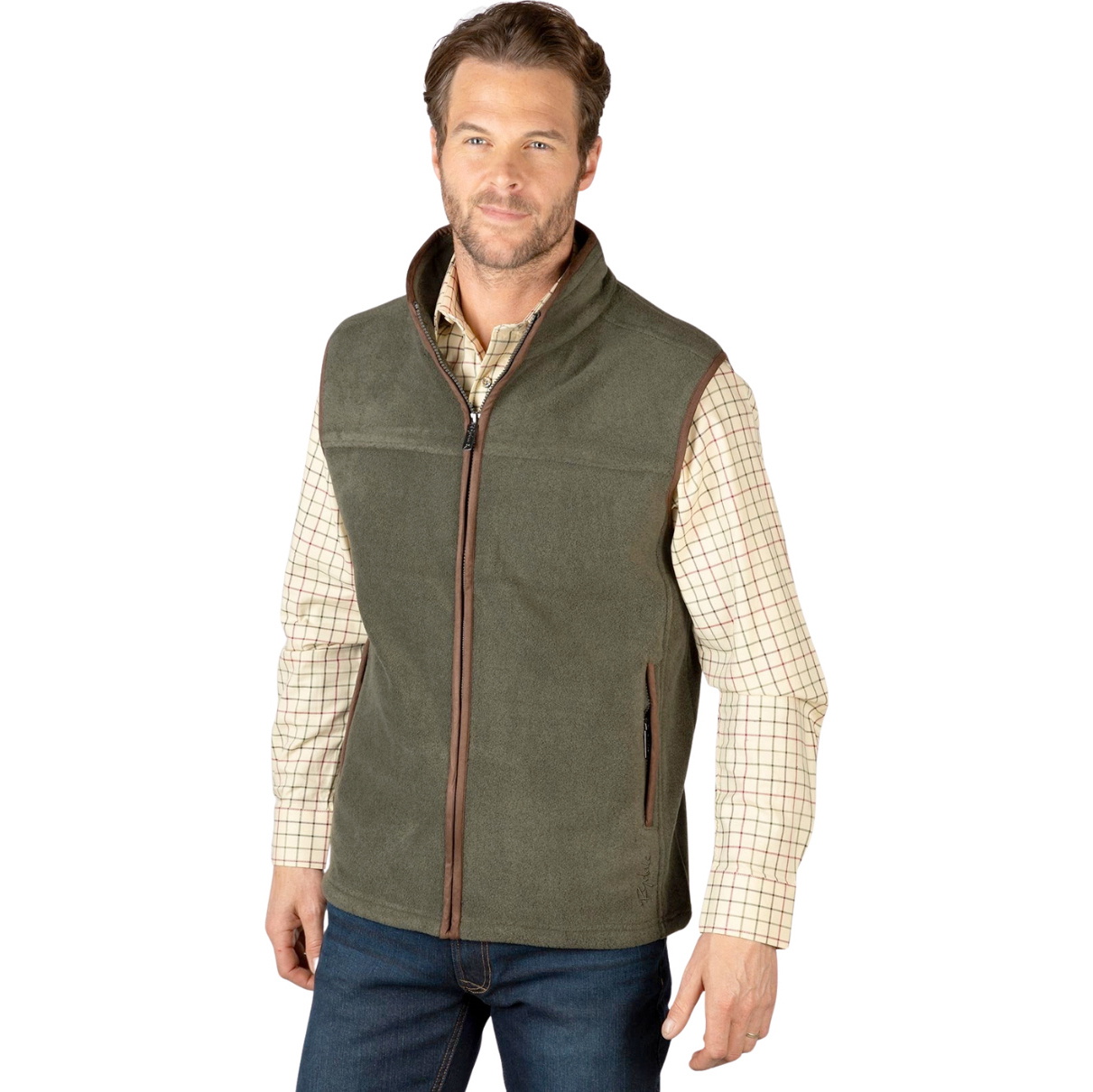 2025 Rydale Herren Huggate Vlies Weste 412610 - Khaki